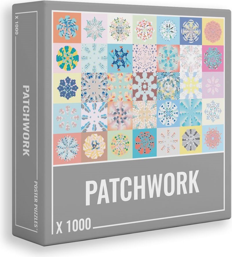 CLOUDBERRIES Puzzle Patchwork 1000 dílků - obrázek 2