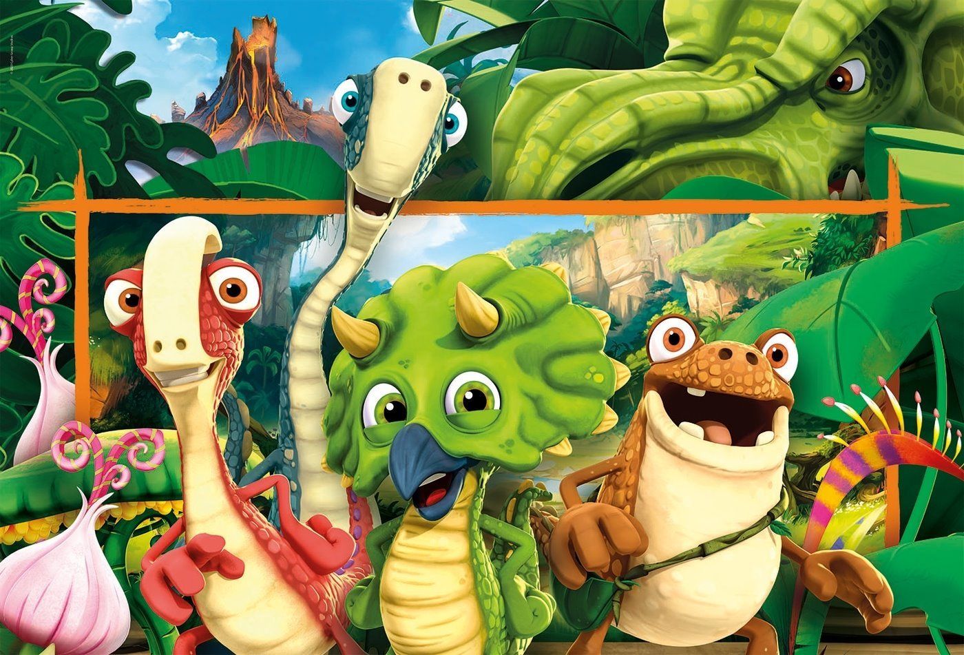 CLEMENTONI Puzzle Gigantosaurus MAXI 104 dílků - obrázek 1