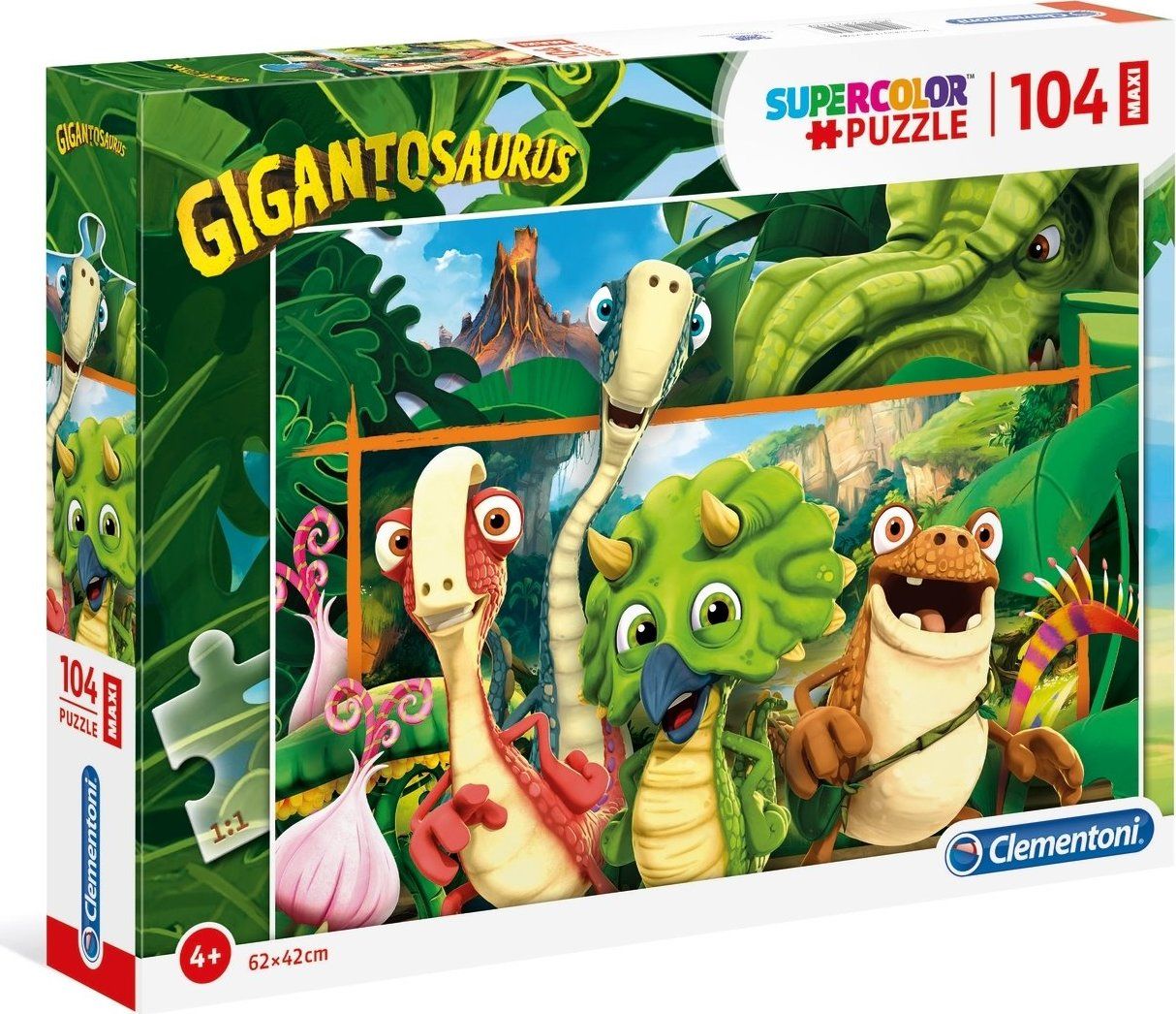 CLEMENTONI Puzzle Gigantosaurus MAXI 104 dílků - obrázek 2