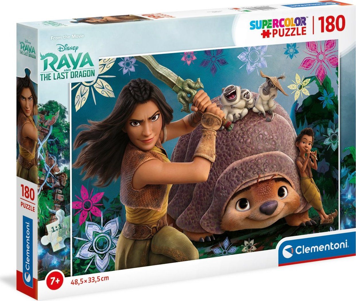 CLEMENTONI Puzzle Raya a drak 180 dílků - obrázek 3