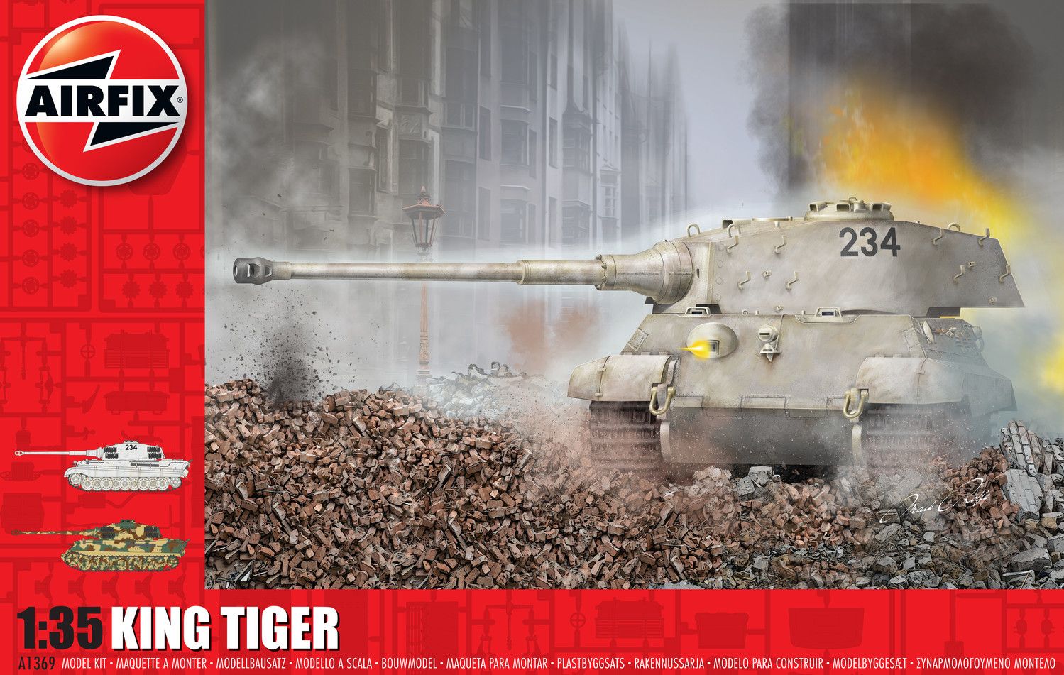 AIRFIX Classic Kit tank A1369 - King Tiger (1:35) - obrázek 1