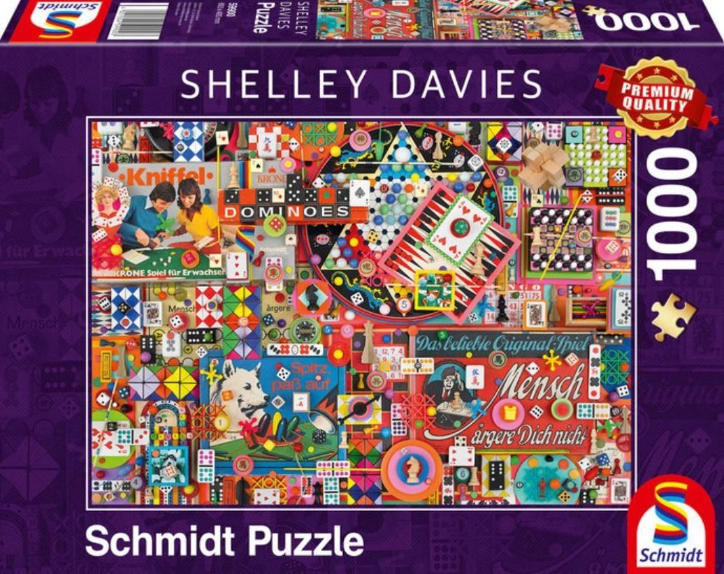 SCHMIDT Puzzle Vintage: Stolní hry 1000 dílků - obrázek 2