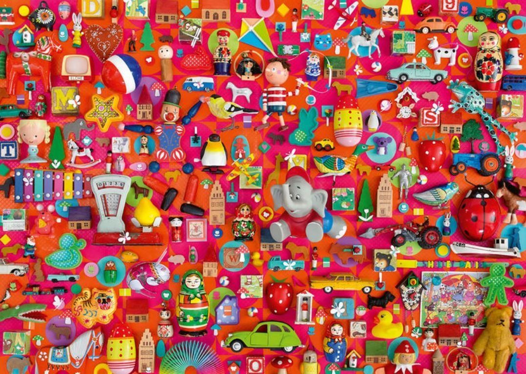 SCHMIDT Puzzle Vintage: Hračky 1000 dílků - obrázek 1