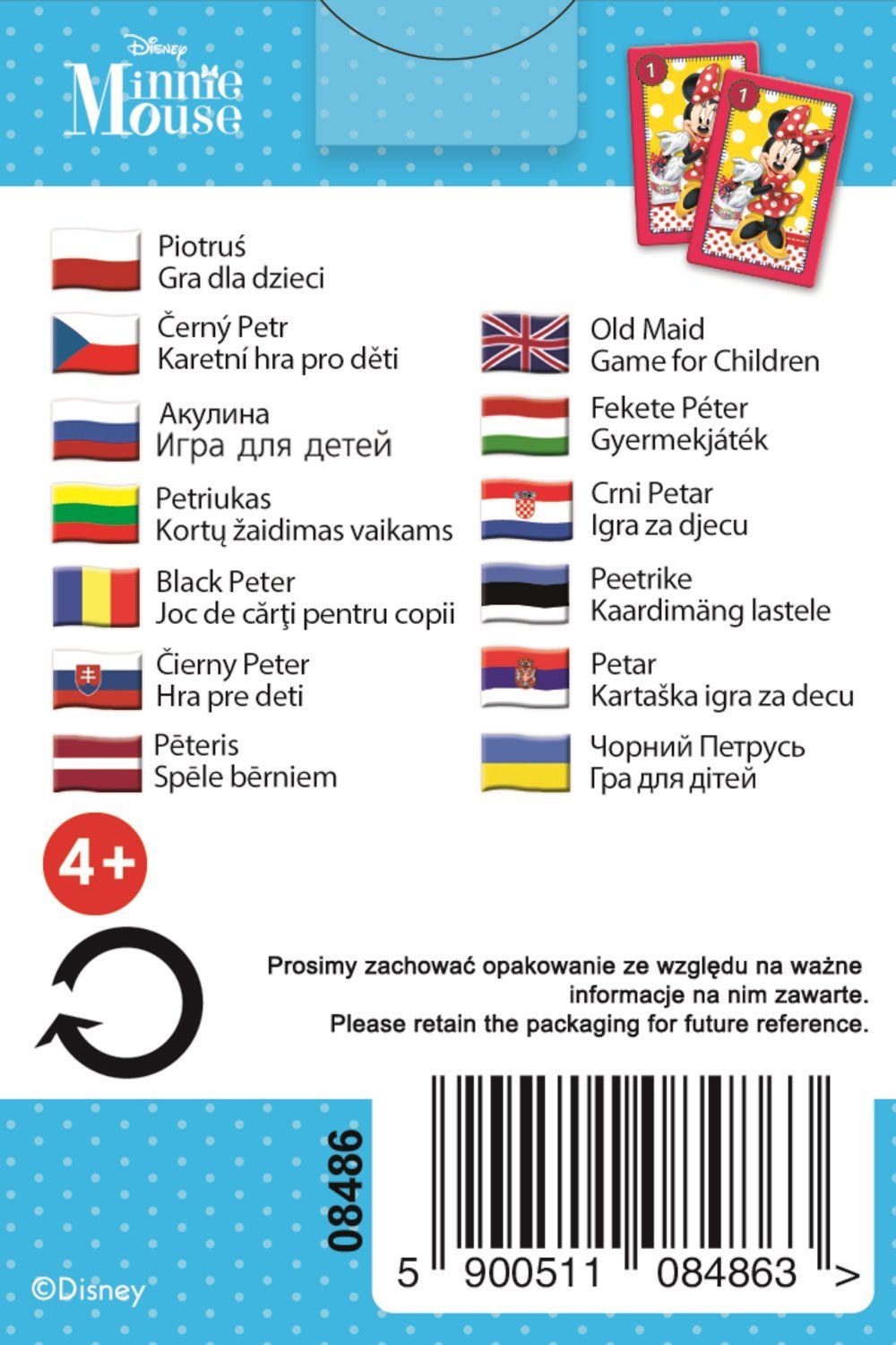 TREFL Černý Petr Myška Minnie - obrázek 3