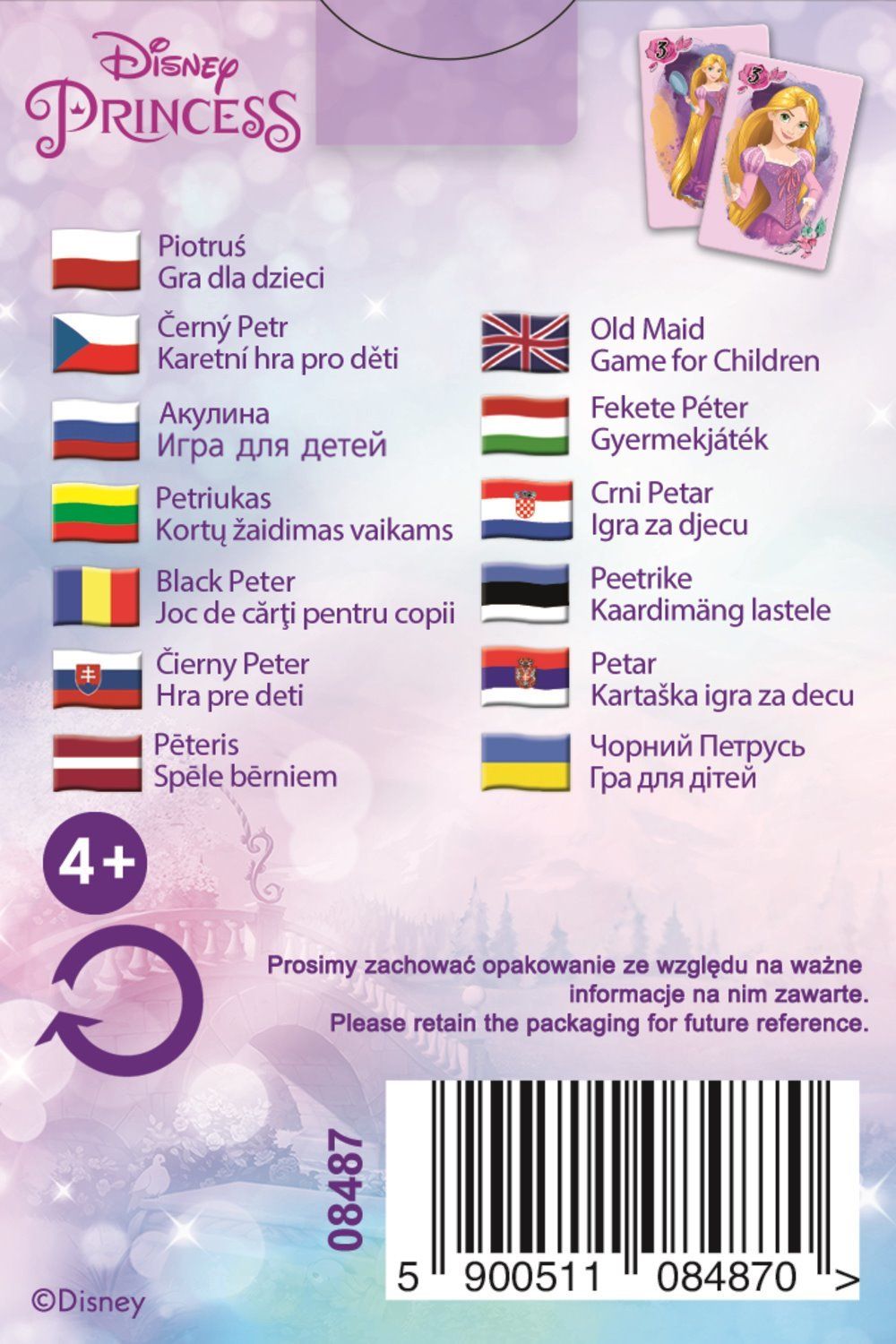 TREFL Černý Petr Disney princezny - obrázek 3