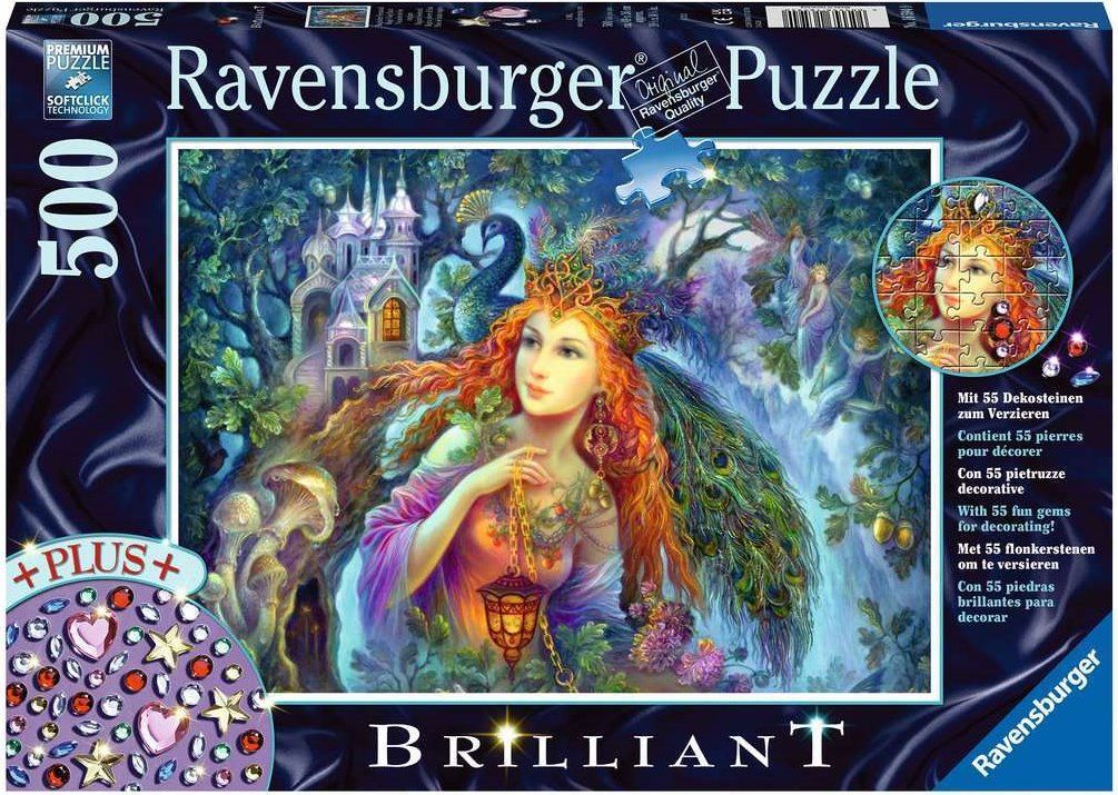 RAVENSBURGER Puzzle s drahokamy Vílí prach 500 dílků - obrázek 1