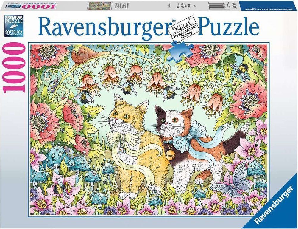 RAVENSBURGER Puzzle Kočičí přátelství 1000 dílků - obrázek 2
