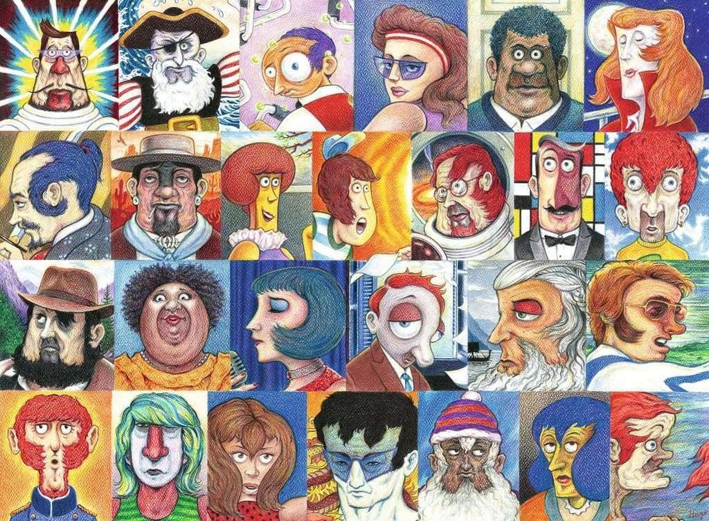 RAVENSBURGER Puzzle Tváře 500 dílků - obrázek 1
