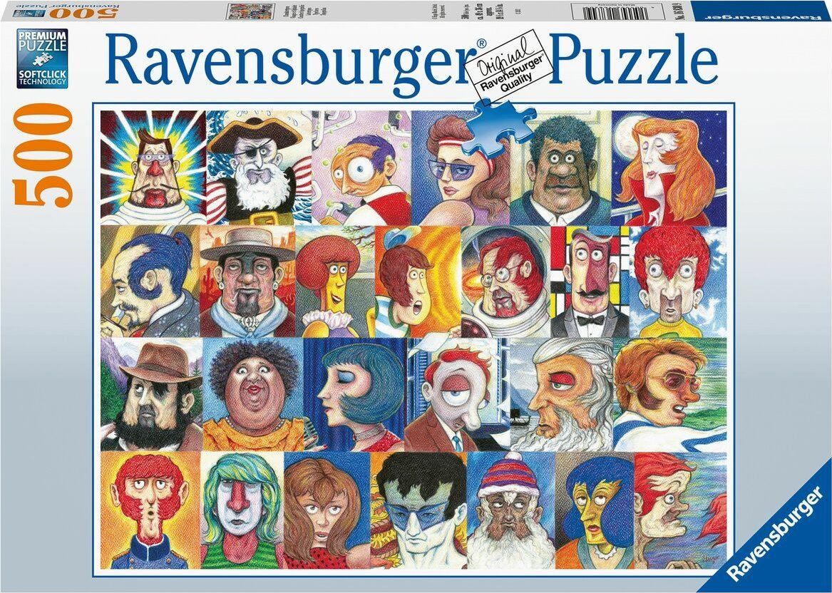RAVENSBURGER Puzzle Tváře 500 dílků - obrázek 2