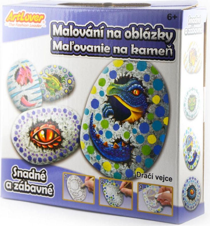 SMT CREATOYS Malování na oblázky - Dračí vajíčko - obrázek 1