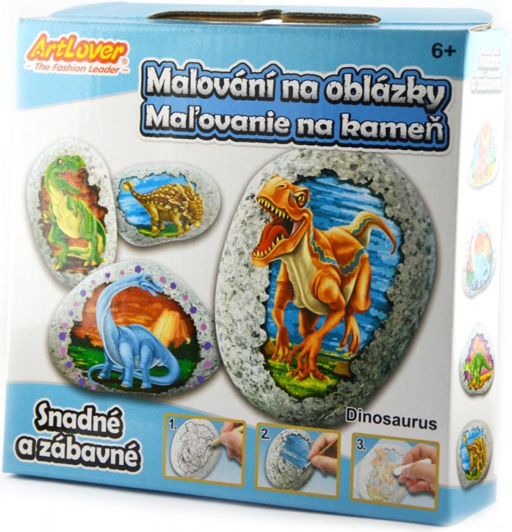 SMT CREATOYS Malování na oblázky - Dinosaurus - obrázek 1