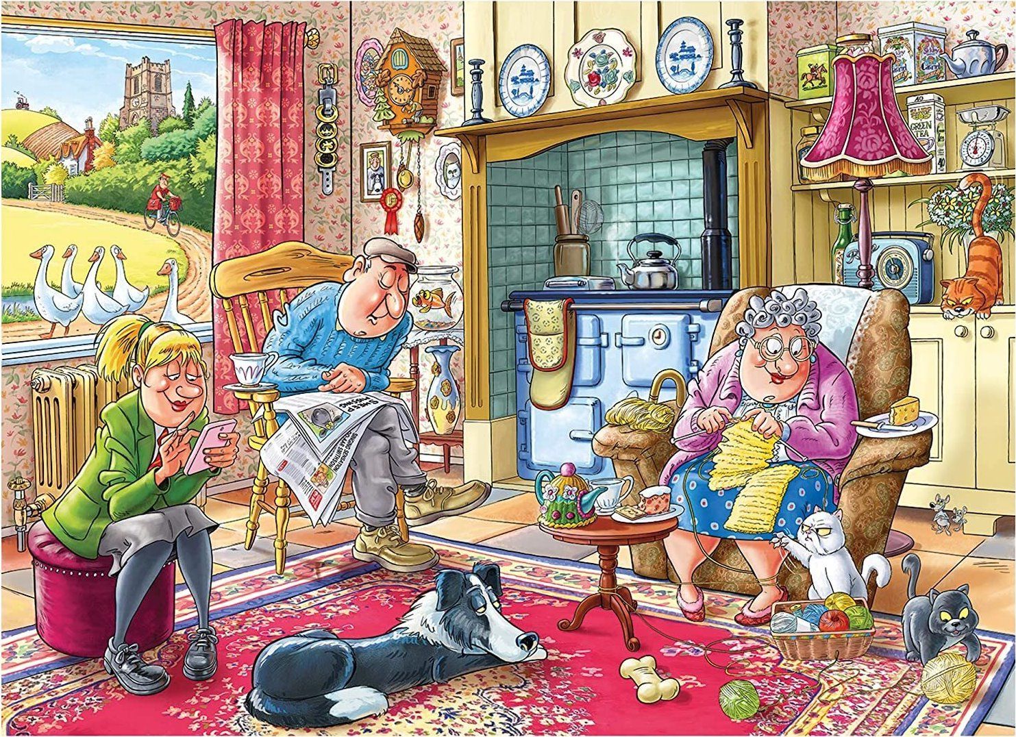 JUMBO Puzzle WASGIJ Mystery 17: Odpočinek 1000 dílků - obrázek 2