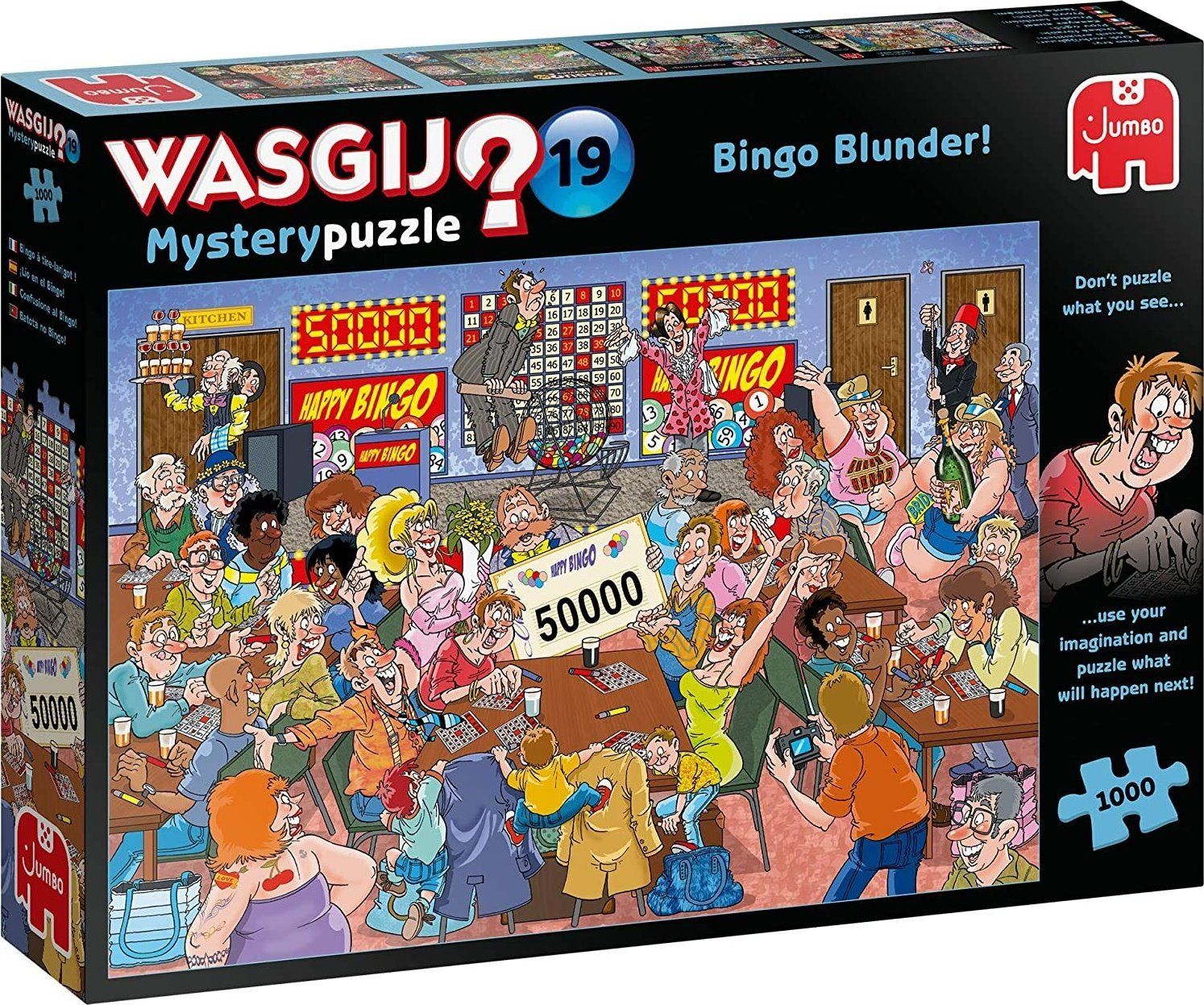 JUMBO Puzzle WASGIJ Mystery 19: Chyba v Bingu 1000 dílků - obrázek 1