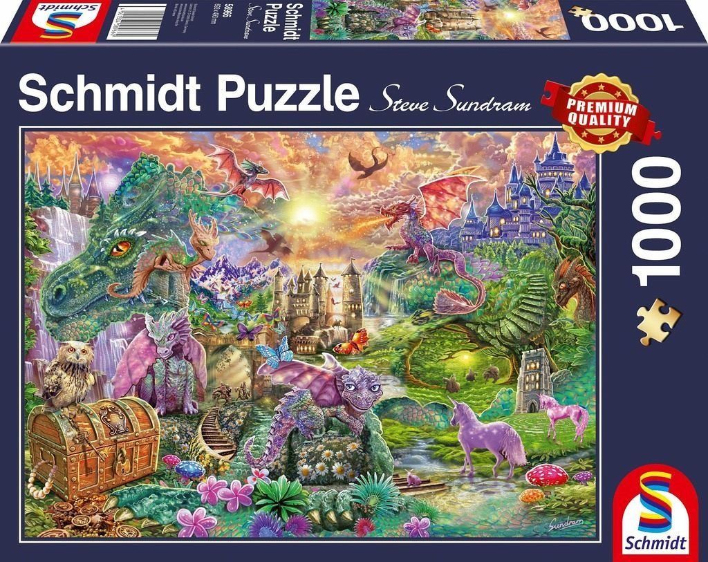 SCHMIDT Puzzle Začarované dračí království 1000 dílků - obrázek 2