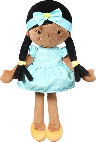 BabyOno Hadrová panenka BabyOno Zoe Doll My Best Friend - tyrkysová - obrázek 1