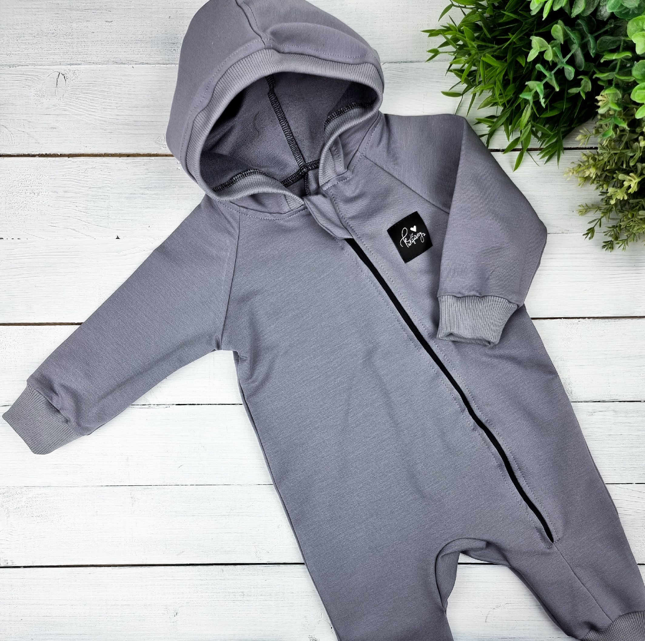 Kulišárny (handmade) OVERAL GREY VELIKOST: 74 - obrázek 1
