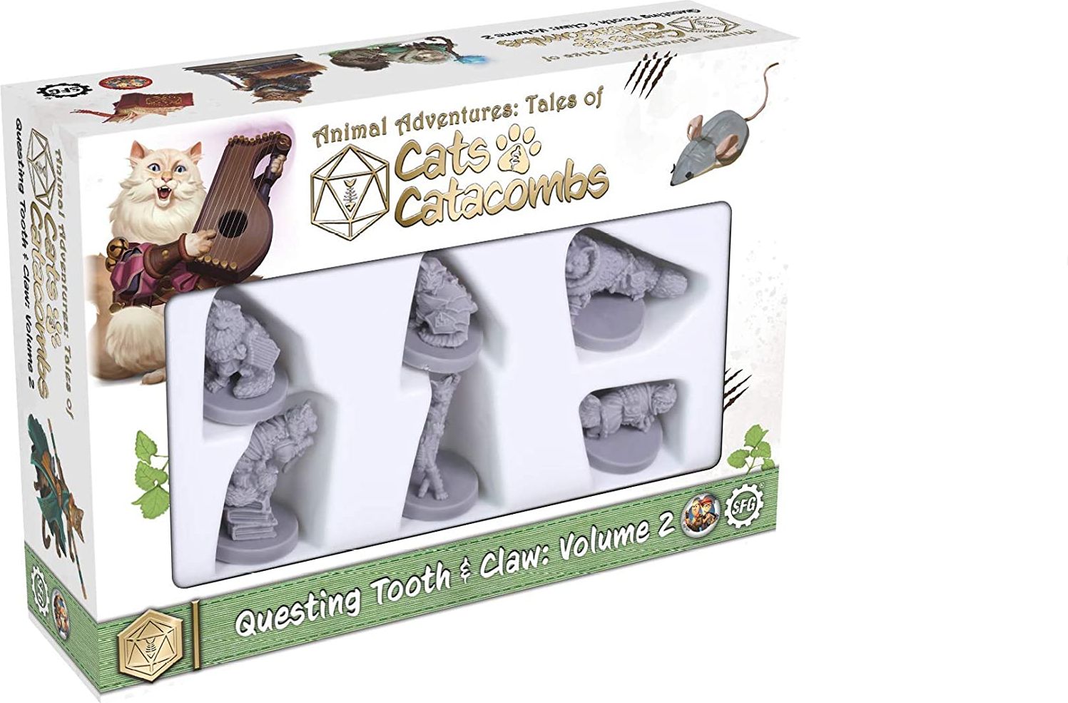 Steamforged Games Ltd. Animal Adventures: Cats & Catacombs - Questing Tooth & Claw: Volume 2 - obrázek 1