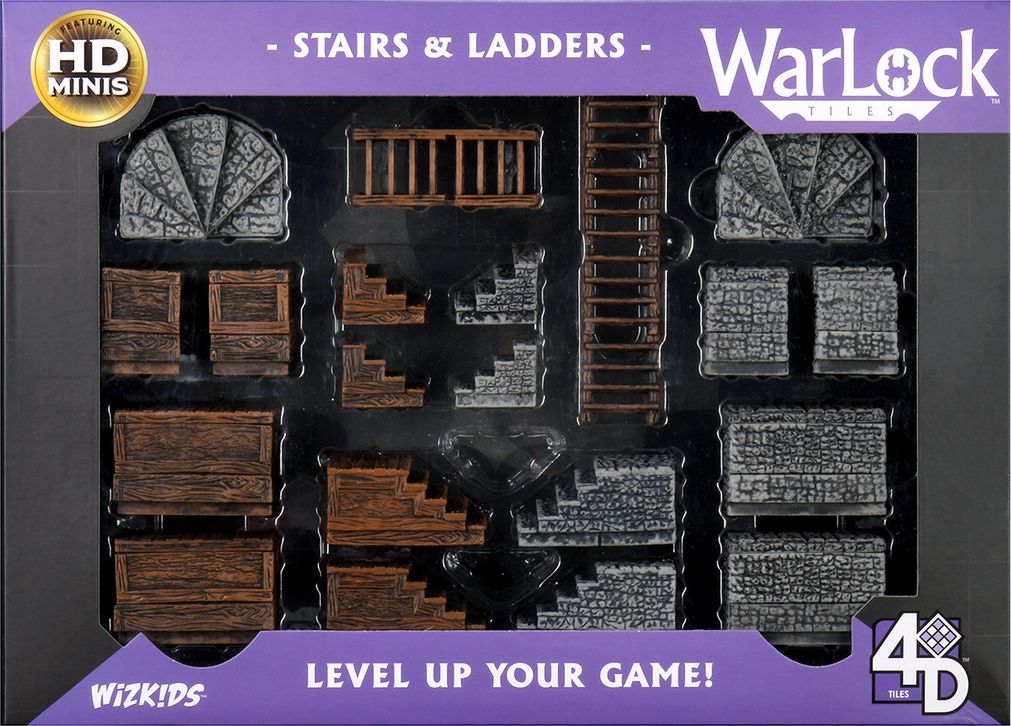 WizKids WarLock Dungeon Tiles: Stairs & Ladders - obrázek 1