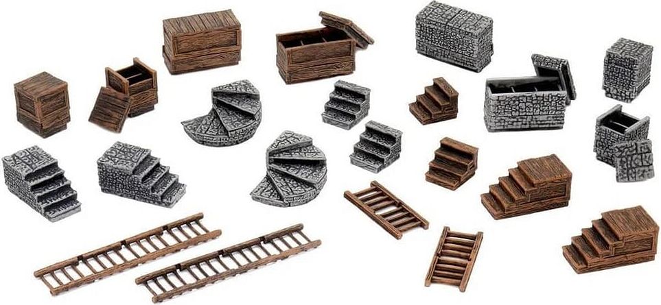 WizKids WarLock Dungeon Tiles: Stairs & Ladders - obrázek 2