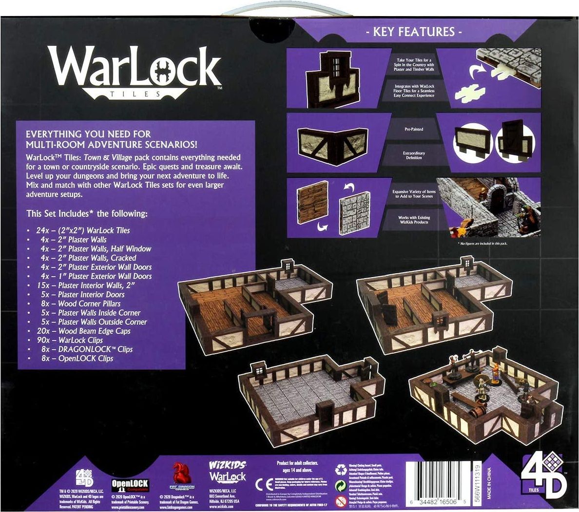 WizKids WarLock Dungeon Tiles: Town & Village - obrázek 2