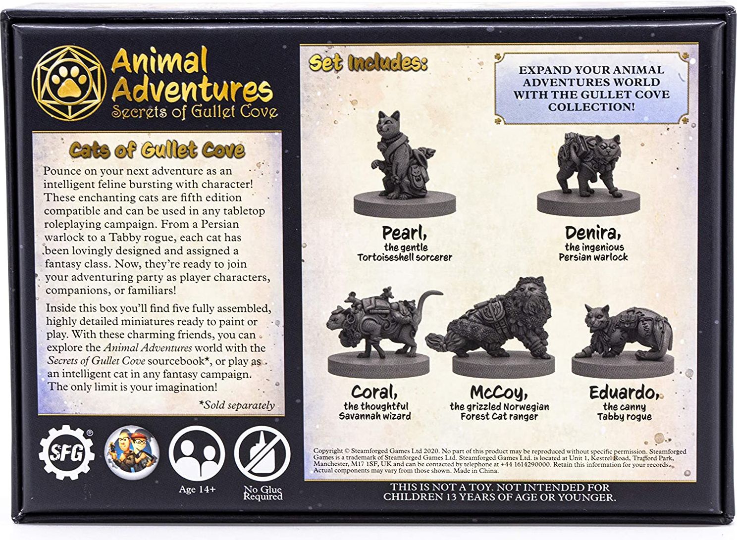 Steamforged Games Ltd. Animal Adventures RPG Cats of Gullet Cove - obrázek 2