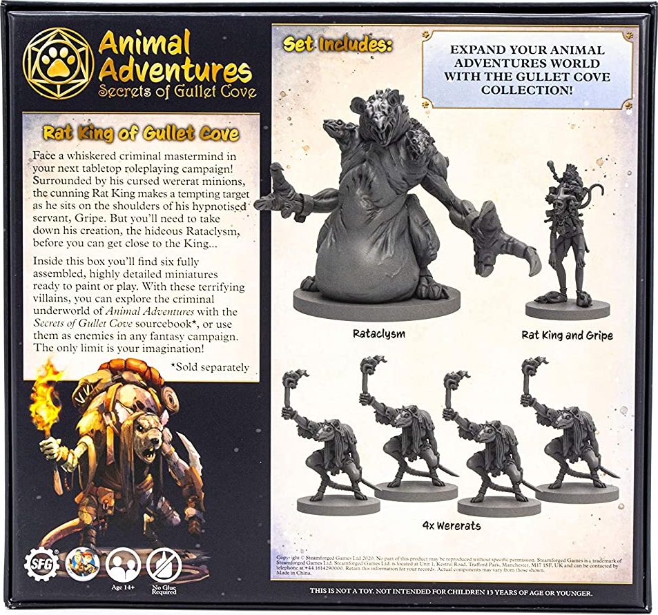 Steamforged Games Ltd. Animal Adventures RPG Rat King of Gullet Cove - obrázek 2