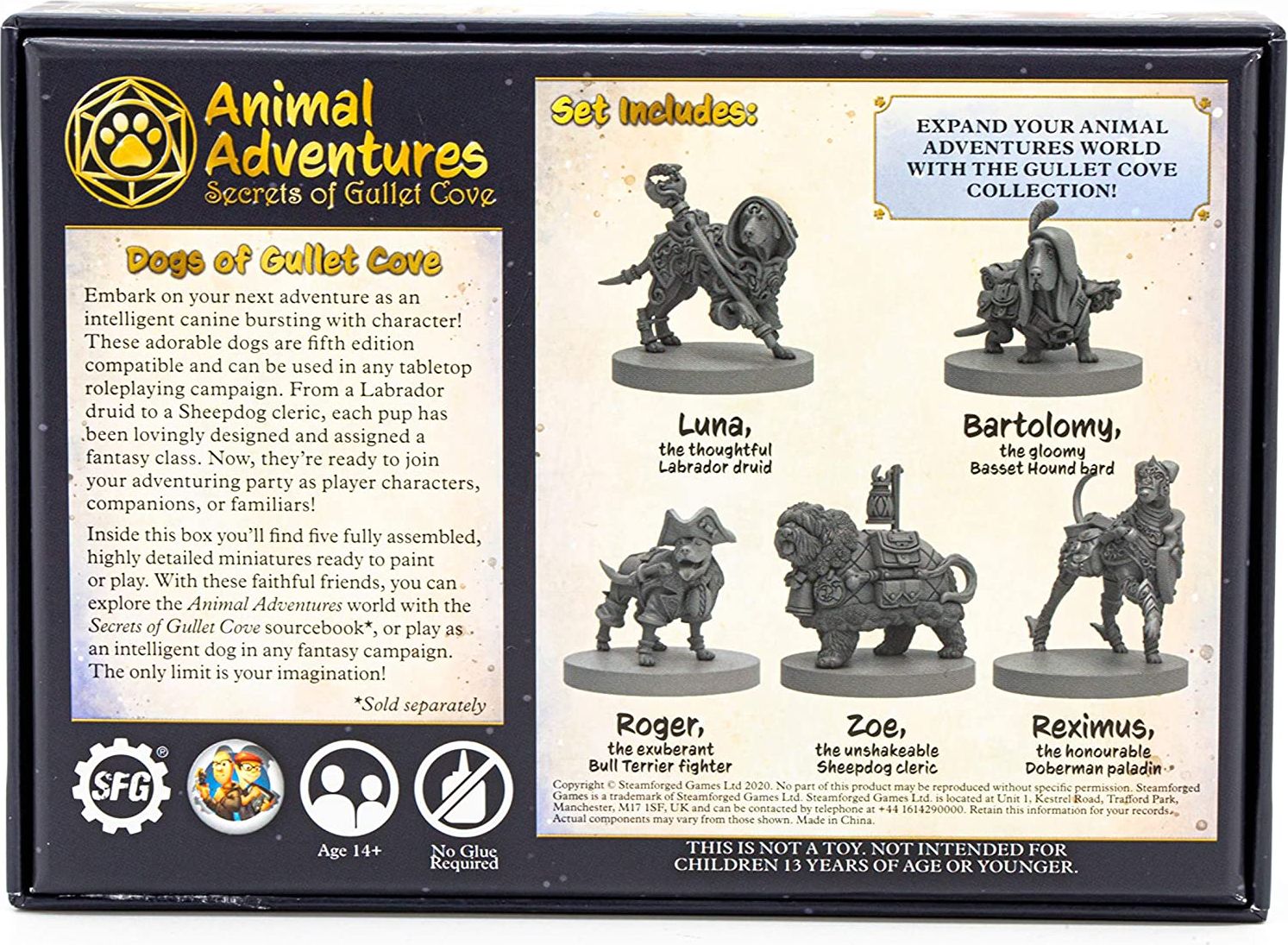Steamforged Games Ltd. Animal Adventures RPG Dogs of Gullet Cove - obrázek 2
