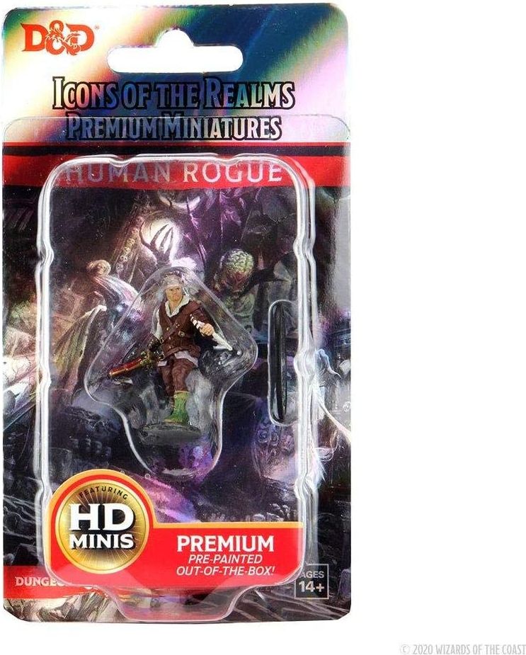 WizKids D&D Icons of the Realms: Premium Painted Figure - Human Rogue Male - obrázek 2
