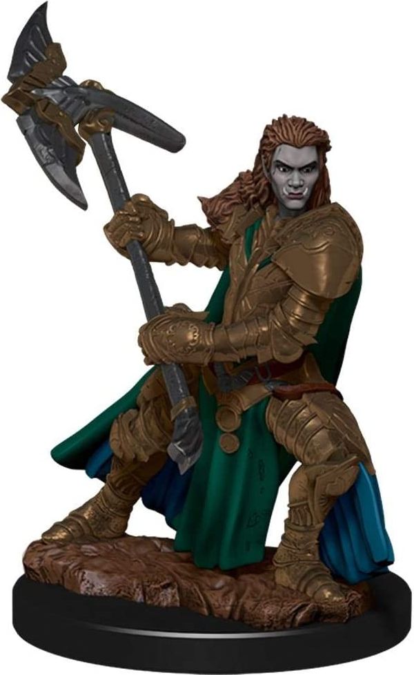 WizKids D&D Icons of the Realms: Premium Painted Figure - Half-Orc Fighter Female - obrázek 1