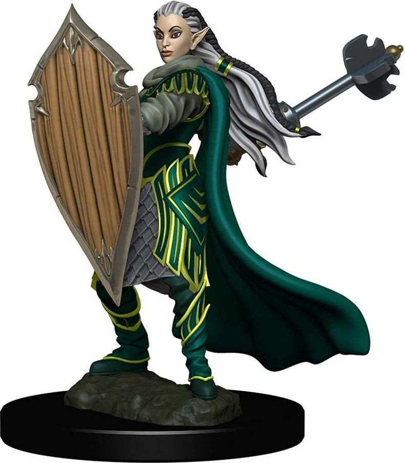 WizKids D&D Icons of the Realms: Premium Painted Figure - Elf Paladin Female - obrázek 1