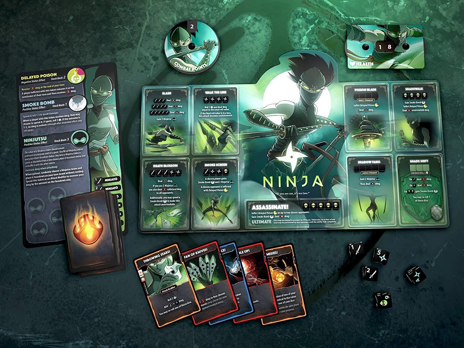 Roxley Games Dice Throne: Season One Rerolled - Treant vs. Ninja - obrázek 2