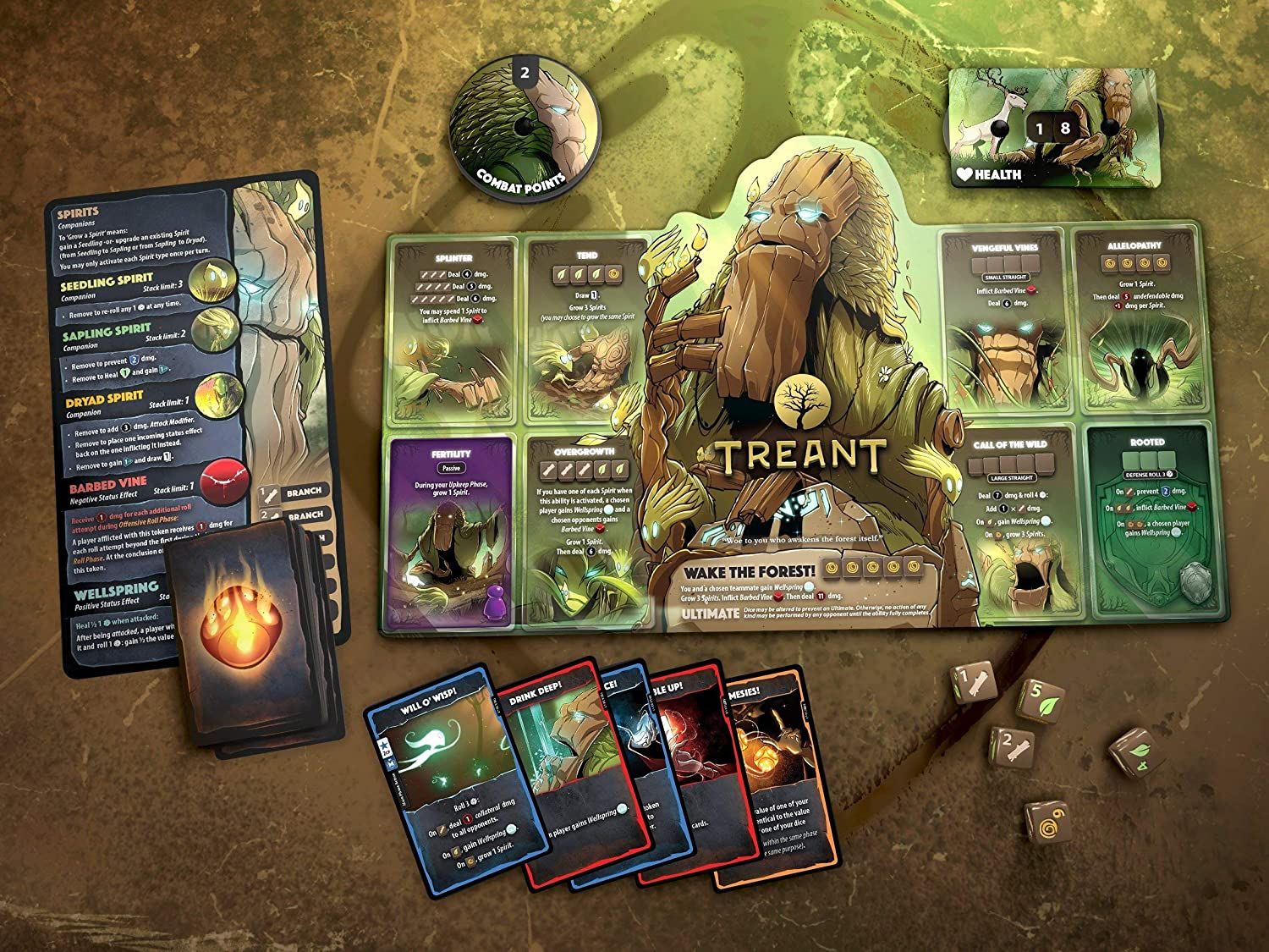 Roxley Games Dice Throne: Season One Rerolled - Treant vs. Ninja - obrázek 3