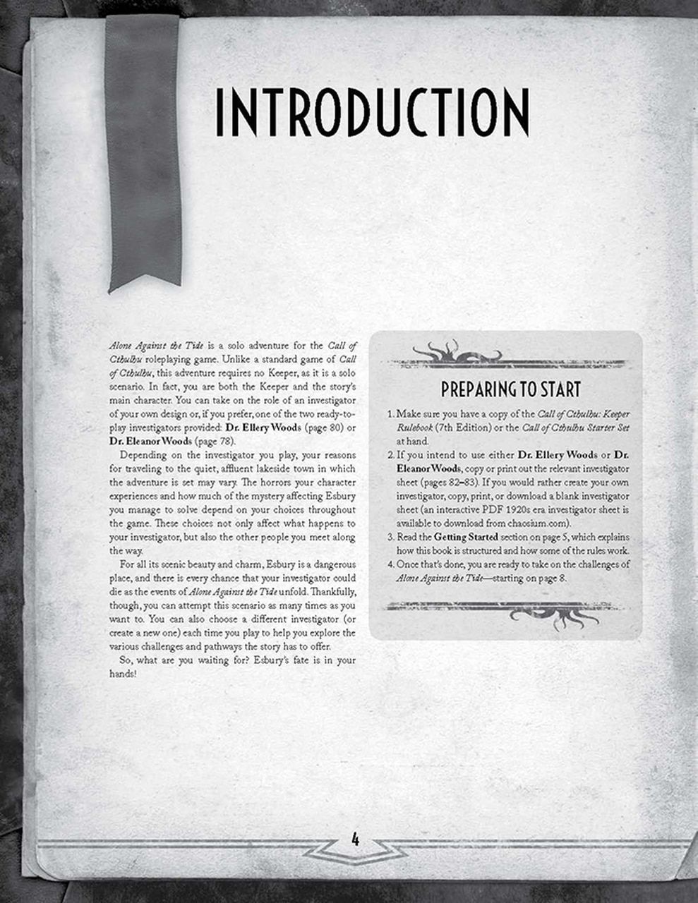 Chaosium Call of Cthulhu RPG - Alone Against the Tide - obrázek 3