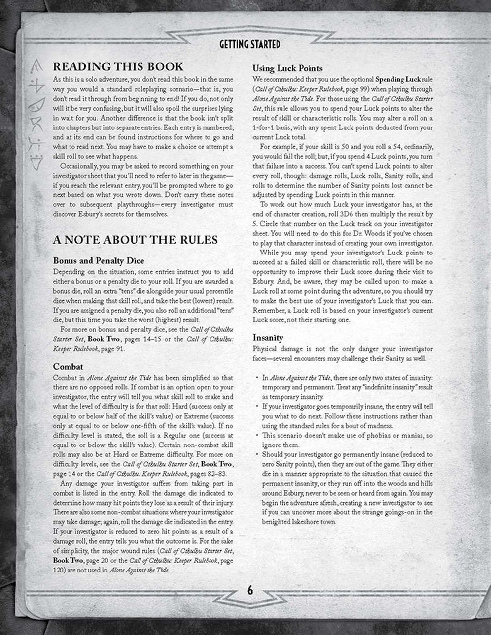 Chaosium Call of Cthulhu RPG - Alone Against the Tide - obrázek 5