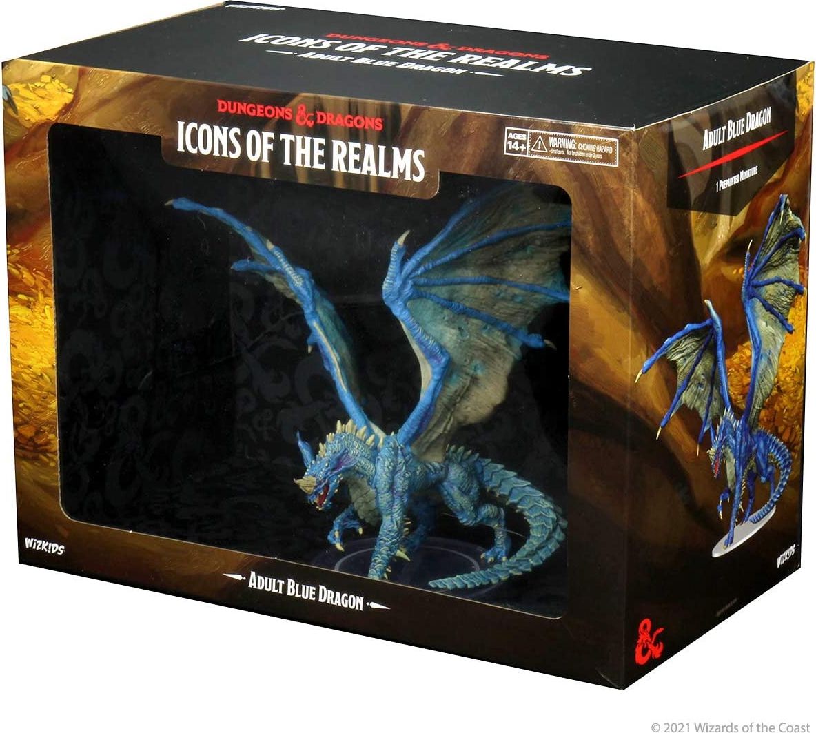 WizKids D&D Icons of the Realms: Adult Blue Dragon Premium Figure - obrázek 3