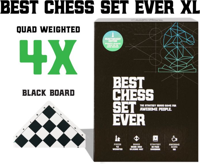 Best Chess Set Ever XL (Black Board) 4X - obrázek 1