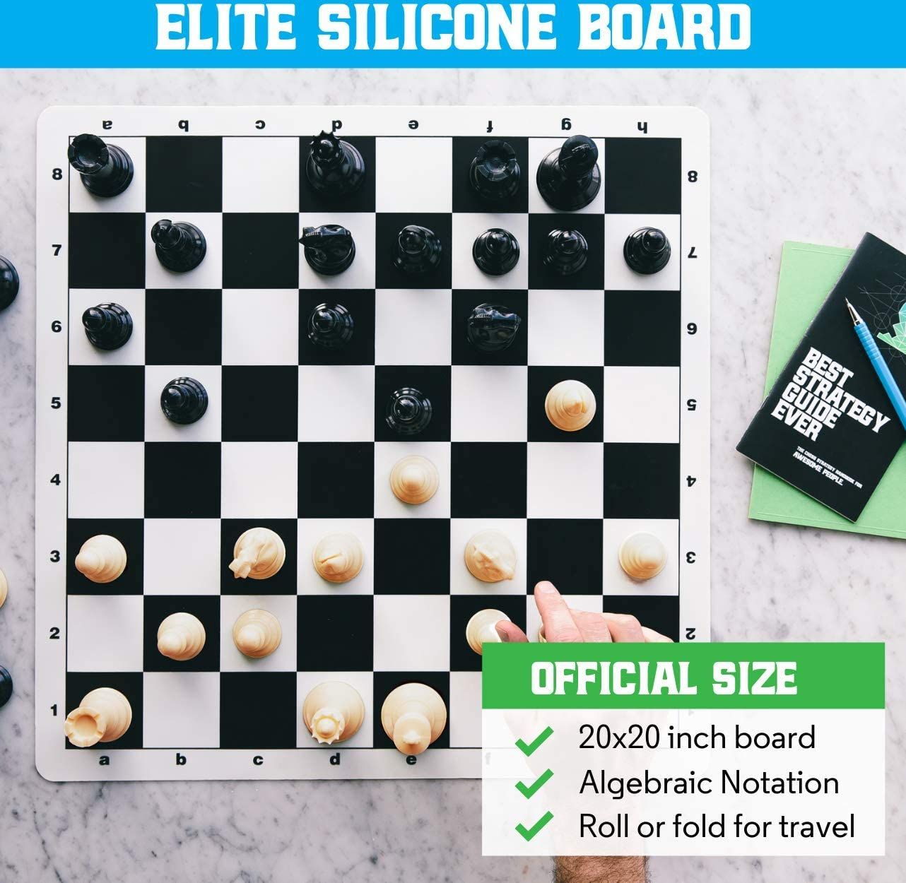 Best Chess Set Ever (Black Board) 3X - obrázek 5