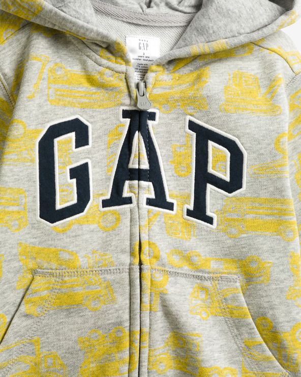 Logo Mikina dětská GAP | Šedá | Chlapecké | 18-24 měsíců - obrázek 3