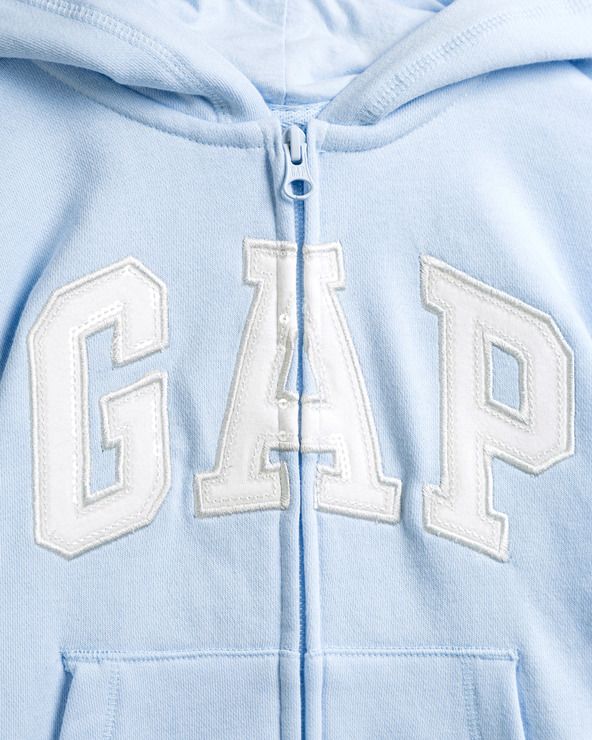 Logo Mikina dětská GAP | Modrá | Dívčí | XL - obrázek 3