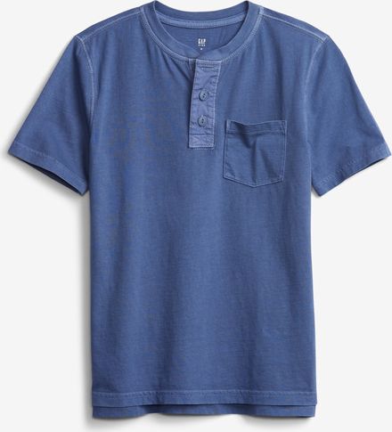Vintage Henley Triko dětské GAP | Modrá | Chlapecké | XS