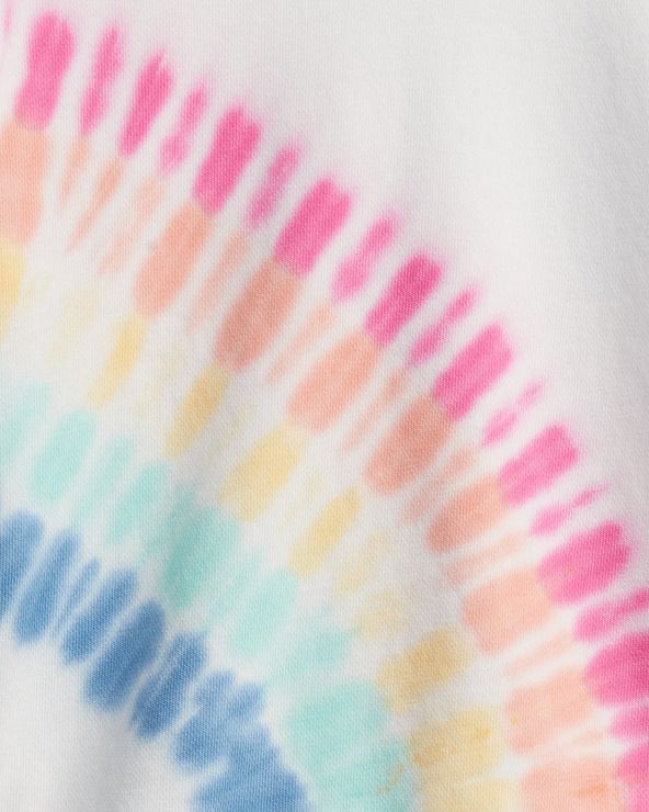Tie-Dye Mikina dětská GAP | Bílá Vícebarevná | Dívčí | 18-24 měsíců - obrázek 3