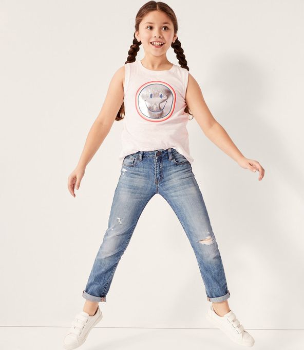 Jeans dětské GAP | Modrá | Dívčí | 7 let - obrázek 3