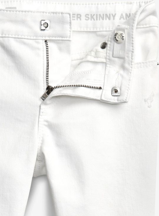 Jeans dětské GAP | Bílá | Dívčí | 7 let - obrázek 4