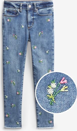 Jeans dětské GAP | Modrá | Dívčí | 10 let - obrázek 1