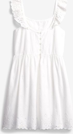 Eyelet Šaty dětské GAP | Bílá | Dívčí | XS - obrázek 2