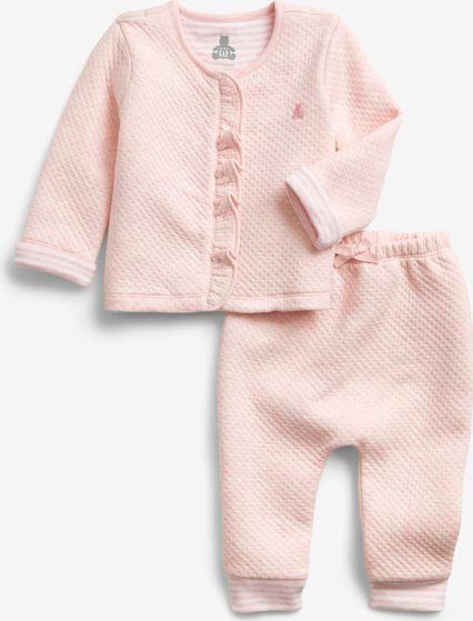 Quilted Outfit Souprava dětská GAP | Růžová | Dívčí | 0-3 měsíce - obrázek 1