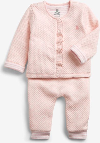 Quilted Outfit Souprava dětská GAP | Růžová | Dívčí | 0-3 měsíce - obrázek 3
