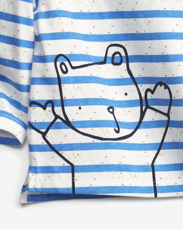 Stripe Triko dětské GAP | Modrá | Chlapecké | 3-6 měsíců - obrázek 3