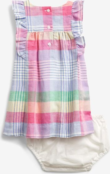 Plaid Šaty dětské GAP | Růžová | Dívčí | 18-24 měsíců - obrázek 2