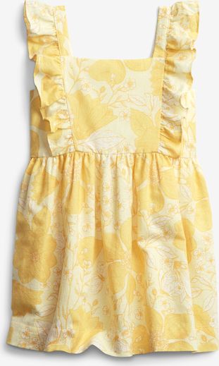 Flutter Apron Šaty dětské GAP | Žlutá | Dívčí | 12-18 měsíců - obrázek 1